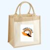 Cotton Pocket Jute Midi Tote Thumbnail