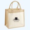 Cotton Pocket Jute Midi Tote Thumbnail