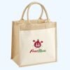 Cotton Pocket Jute Midi Tote Thumbnail