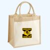 Cotton Pocket Jute Midi Tote Thumbnail