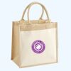 Cotton Pocket Jute Midi Tote Thumbnail