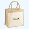Cotton Pocket Jute Midi Tote Thumbnail