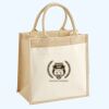 Cotton Pocket Jute Midi Tote Thumbnail