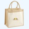 Cotton Pocket Jute Midi Tote Thumbnail