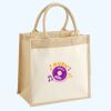 Cotton Pocket Jute Midi Tote Thumbnail