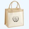 Cotton Pocket Jute Midi Tote Thumbnail