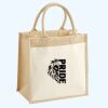 Cotton Pocket Jute Midi Tote Thumbnail
