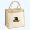 Cotton Pocket Jute Midi Tote Thumbnail