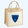 Cotton Pocket Jute Midi Tote Thumbnail