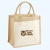 Cotton Pocket Jute Midi Tote Thumbnail