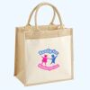 Cotton Pocket Jute Midi Tote Thumbnail
