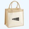 Cotton Pocket Jute Midi Tote Thumbnail