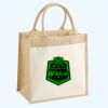 Cotton Pocket Jute Midi Tote Thumbnail
