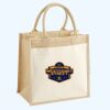 Cotton Pocket Jute Midi Tote Thumbnail