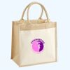 Cotton Pocket Jute Midi Tote Thumbnail