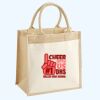 Cotton Pocket Jute Midi Tote Thumbnail