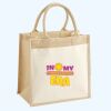 Cotton Pocket Jute Midi Tote Thumbnail