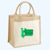 Cotton Pocket Jute Midi Tote Thumbnail