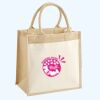 Cotton Pocket Jute Midi Tote Thumbnail