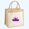 Cotton Pocket Jute Midi Tote Thumbnail