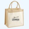 Cotton Pocket Jute Midi Tote Thumbnail