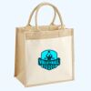 Cotton Pocket Jute Midi Tote Thumbnail