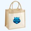 Cotton Pocket Jute Midi Tote Thumbnail