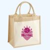 Cotton Pocket Jute Midi Tote Thumbnail