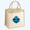 Cotton Pocket Jute Midi Tote Thumbnail
