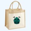Cotton Pocket Jute Midi Tote Thumbnail