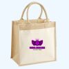 Cotton Pocket Jute Midi Tote Thumbnail