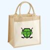 Cotton Pocket Jute Midi Tote Thumbnail