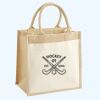 Cotton Pocket Jute Midi Tote Thumbnail