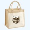 Cotton Pocket Jute Midi Tote Thumbnail