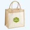 Cotton Pocket Jute Midi Tote Thumbnail