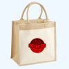 Cotton Pocket Jute Midi Tote Thumbnail