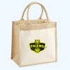 Cotton Pocket Jute Midi Tote Thumbnail
