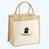 Cotton Pocket Jute Midi Tote Thumbnail