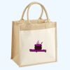 Cotton Pocket Jute Midi Tote Thumbnail