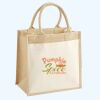 Cotton Pocket Jute Midi Tote Thumbnail