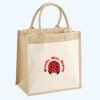Cotton Pocket Jute Midi Tote Thumbnail