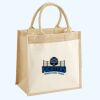 Cotton Pocket Jute Midi Tote Thumbnail