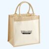 Cotton Pocket Jute Midi Tote Thumbnail