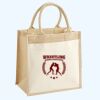 Cotton Pocket Jute Midi Tote Thumbnail