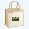 Cotton Pocket Jute Midi Tote Thumbnail