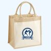Cotton Pocket Jute Midi Tote Thumbnail
