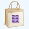 Cotton Pocket Jute Midi Tote Thumbnail