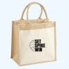 Cotton Pocket Jute Midi Tote Thumbnail