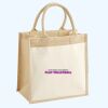 Cotton Pocket Jute Midi Tote Thumbnail