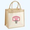 Cotton Pocket Jute Midi Tote Thumbnail